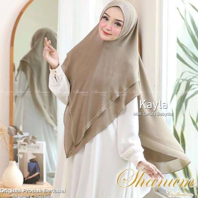 Heddosukafu- Khimar Velove Hijab Syari Muslim Modern Payet Swaroski Ceruty Babydoll Armany Premium M