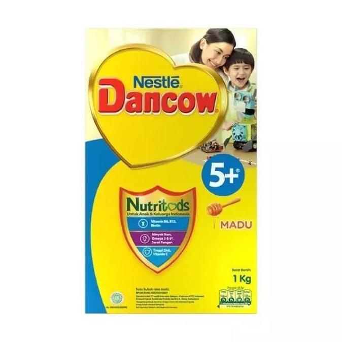 Xcxc- Dancow 5+ Susu Anak 5 Tahun Ke Atas 1000Gr/1Kg Madu Bubuk