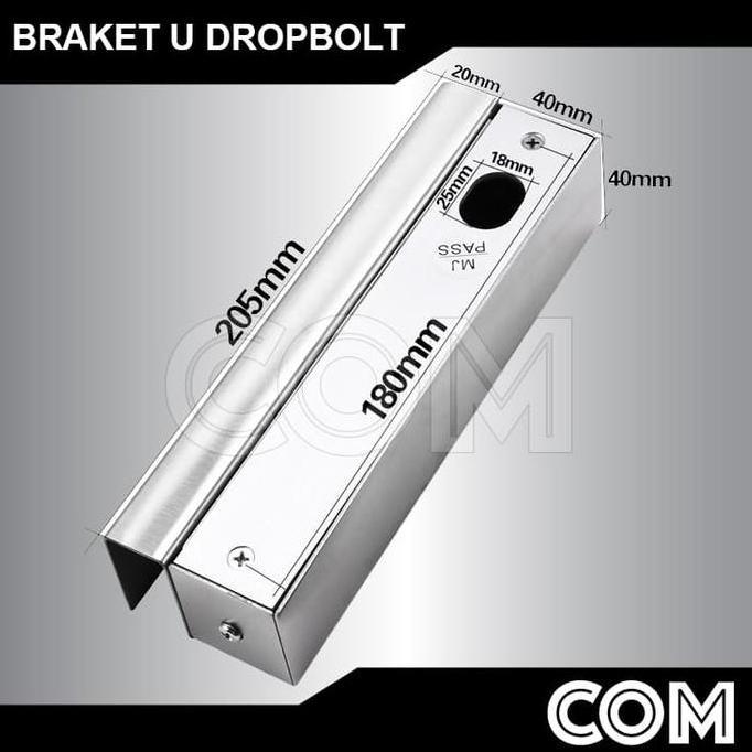 Zubehor- Bracket Drop Bolt / Braket U Panjang / Braket Dropbolt