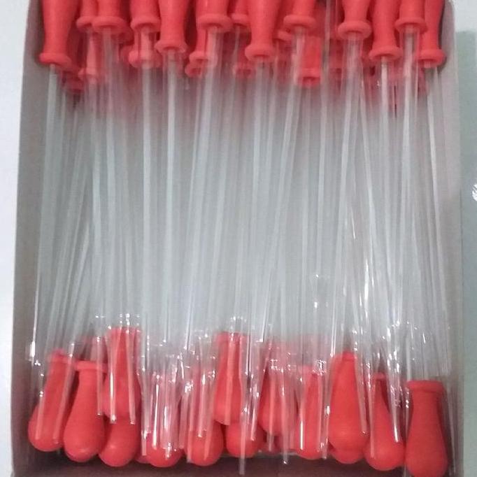 Speichern- Pipet Tetes Kaca 15Cm Karet Merah Isi 100Pcs/Box
