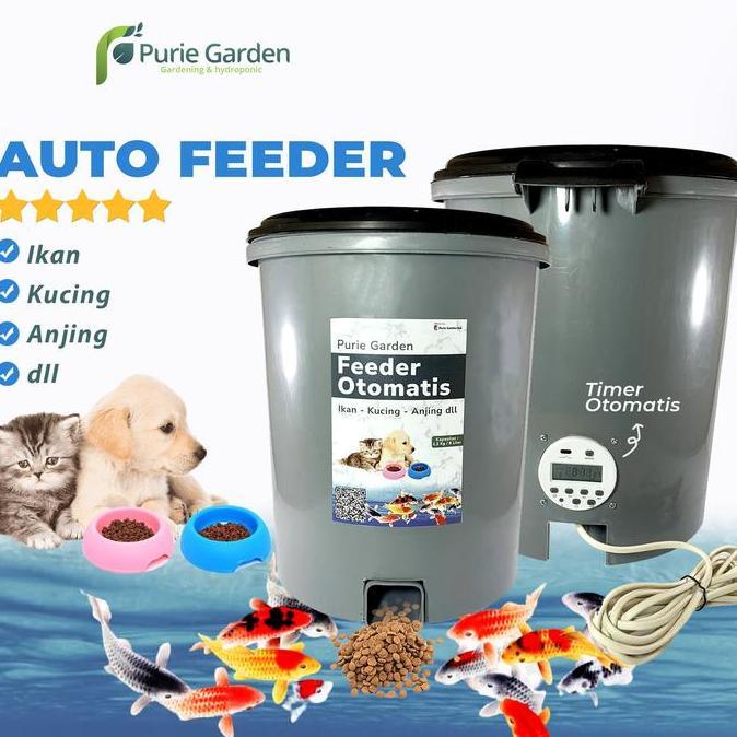 Auto Feeder Otomatis Ikan Koi Memberi Pakan Ikan Otomatis PG KDR