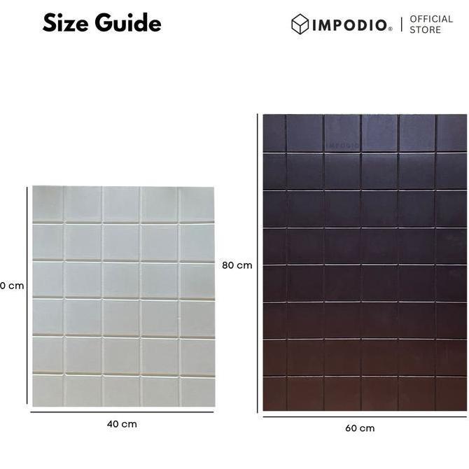 Murah Impodio Papan Backdrop 3D Tiles | Alas Foto Tekstur 3D Waterproof Oilproof | Untuk Fotografi P