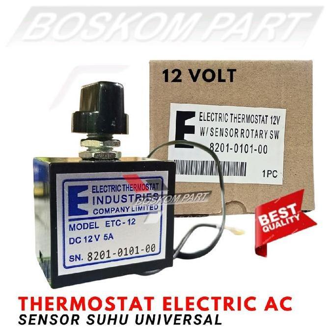 Terbaru Laris, Thermostat Ac Mobil Elektrik Universal 12 Volt Sensor Suhu Thermistor Thermostat Ac D
