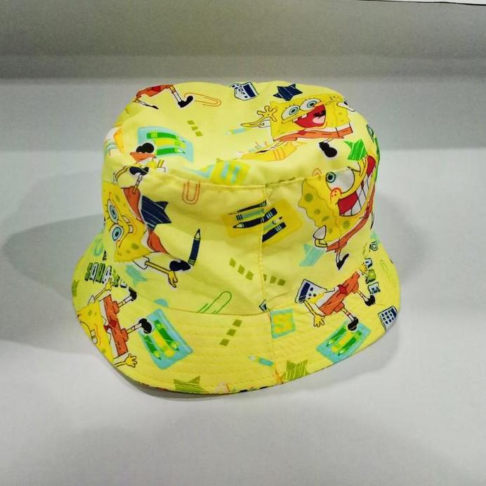 bucket hat topi anak SpongeBob SquarePants lucu si anak ceria fashion