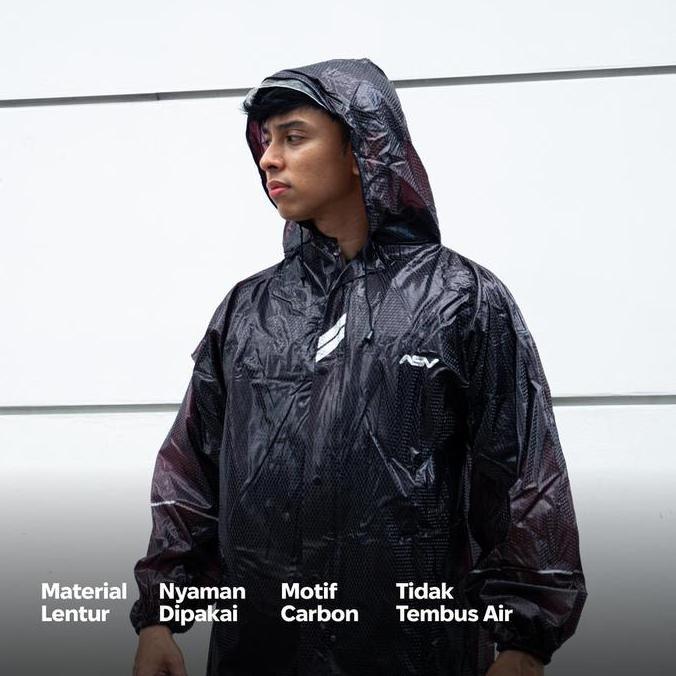 JAS HUJAN/RAINSUIT ASV 04 BLACK
