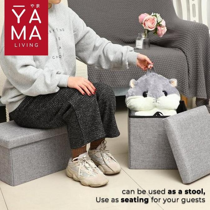 YAMA KAGAMI Storage Box Stool Kotak Penyimpanan Serbaguna