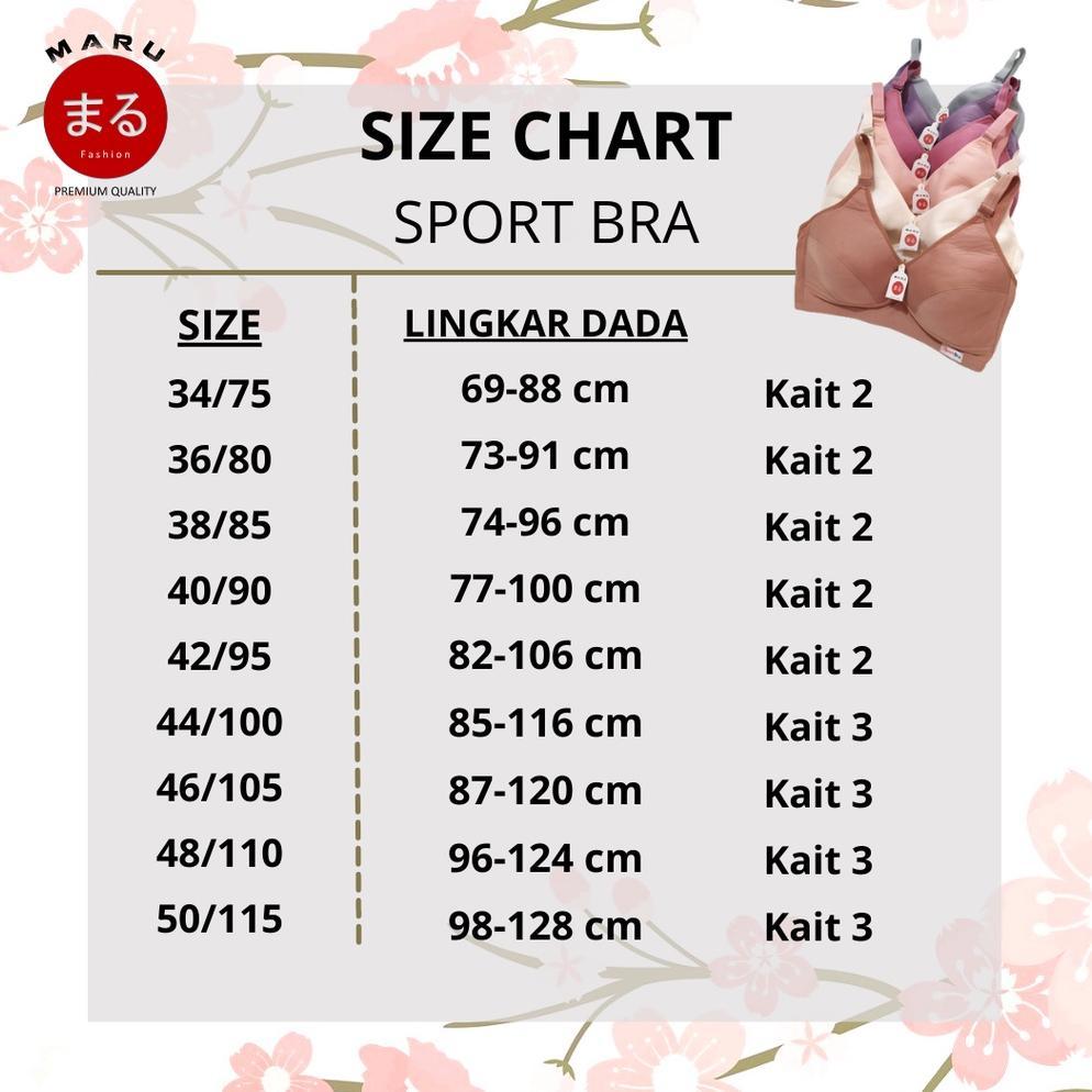 terbaru 3 pcs & 6 pcs sport bra wanita bh cewek jumbo lusinan cup besar (50 52 54) || bh sport jumbo