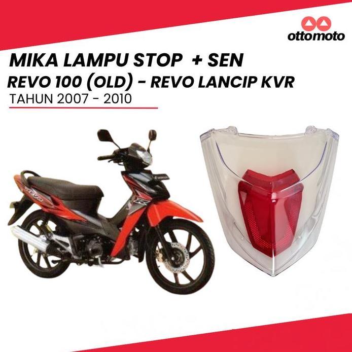 MIKA LAMPU STOP DAN SEN BELAKANG HONDA REVO 100 OLD , REVO LANCIP KVR 2007 - 2010