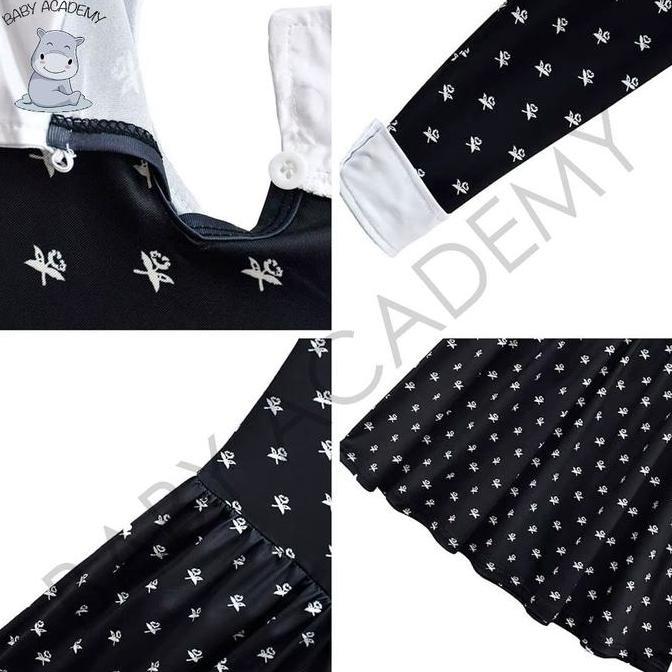 Kostum Dress Black Gothic Lengan Panjang Horor Braids Style Anak Perempuan Tangan Halloween Cosplay 