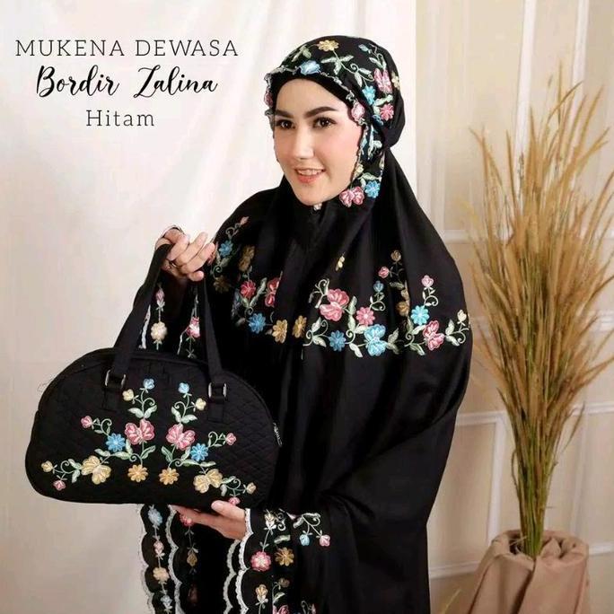 MUKENA DEWASA HANTARAN MEWAH RAYON PREMIUM BORDIR KUPU-KUPU ZALINA