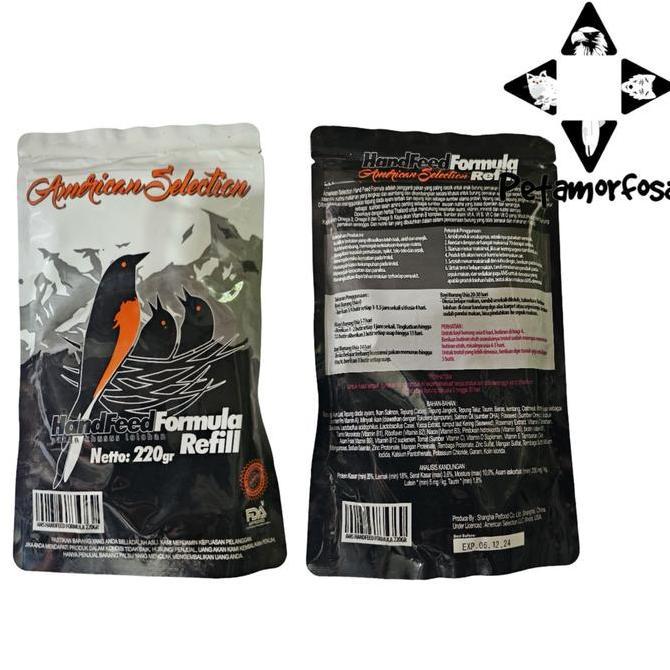 AMS AMERICAN SELECTION 220gr HANDFEED FORMULA Pakan Voer Lolohan Burung Murai