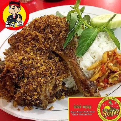 BEBEK GORENG SINJAY KREMES SPESIAL SAMBAL PENCIT KHAS BANGKALAN