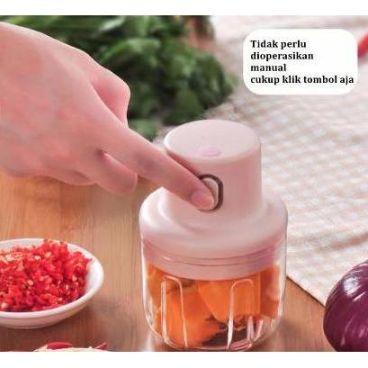 Blender Portabel Elektrik Tanpa Kabel / Mini Chopper 250ML