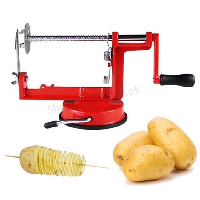 Mesin Kentang Spiral Alat Pemotong Spiral Potato Slicer Pisau Ulir Kentang Alat Potong Ulir Kentang 