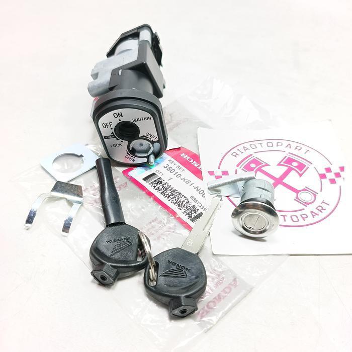 Kunci Kontak Beat Fi Esp , Beat Pop , Street Sorty Esp Kode K81 20017 - 2018 - 2019 Set Kunci Jok Be