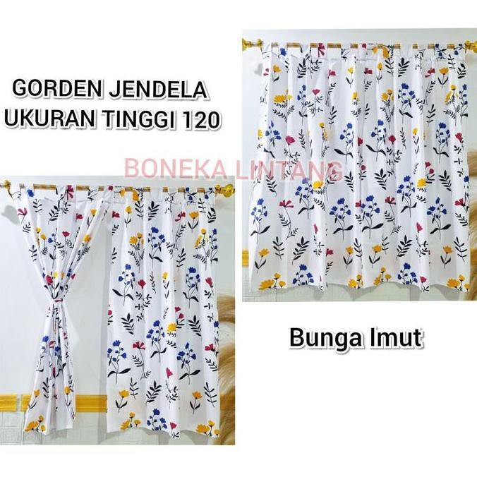 Salotto- Gorden Jendela Pendek - Korden Jendela Kamar - Hordeng Jendela Minimalis Kain Katun