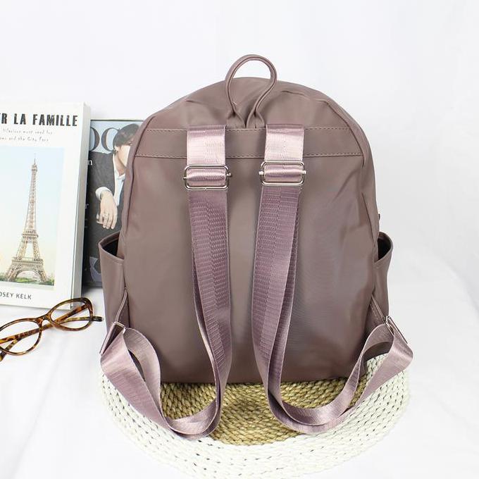 Baggu- Luna Aura Tas Ransel Wanita Luna Aura Cocoly Bordir Love 3 Ruang Tas Sekolah Tas Kuliah Tas T