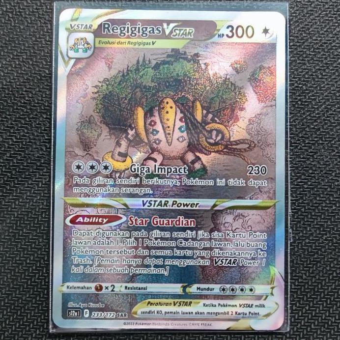New REGIGIGAS VSTAR SAR POKEMON TCG INDONESIA