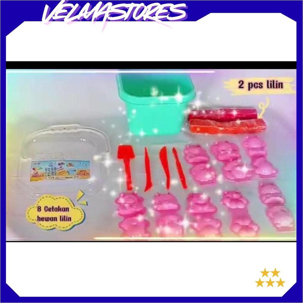 Mainan Ember Cetakan Plastisin Lilin Malam Bentuk Aneka Hewan Lucu SH157 AT Termurah