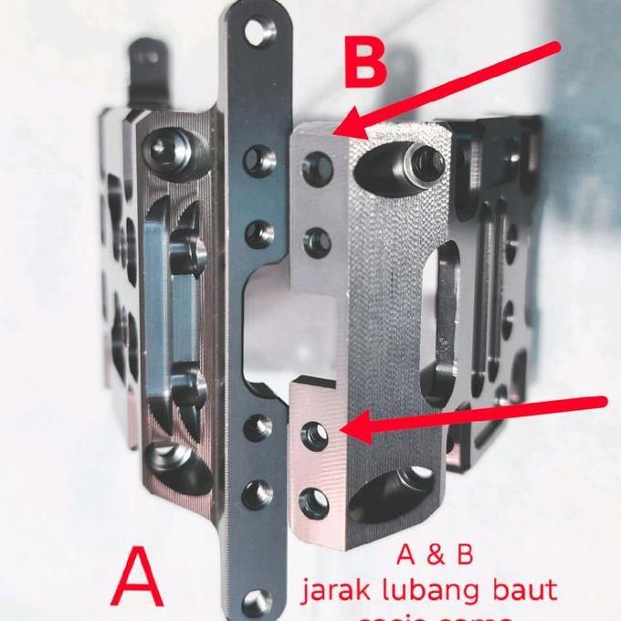 Skidplate gearbox mount dudukan GB Axial SCX10 RGT austar injora mn999