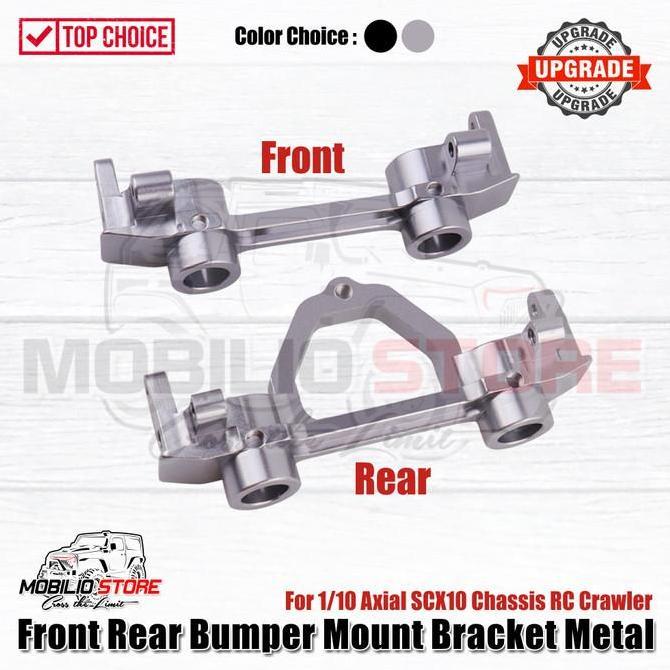Front Rear Bumper Mount Bracket Metal for RC Axial SCX10 Chassis 1/10