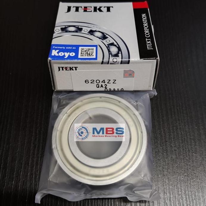 BALL BEARING 6204 ZZ MERK KOYO ASLI JAPAN 6204ZZ