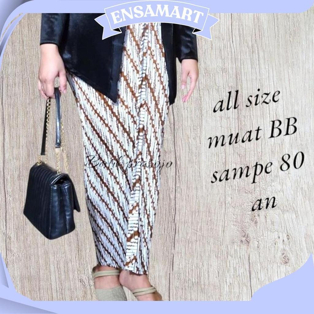 Rok plisket Batik Coklat putih / Rok Kondangan/Rok wisuda BP Cod