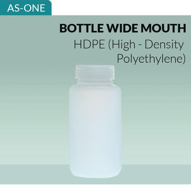 BOTOL PLASTIK 500mL Wide Mouth Bottle HDPE AS-ONE murah