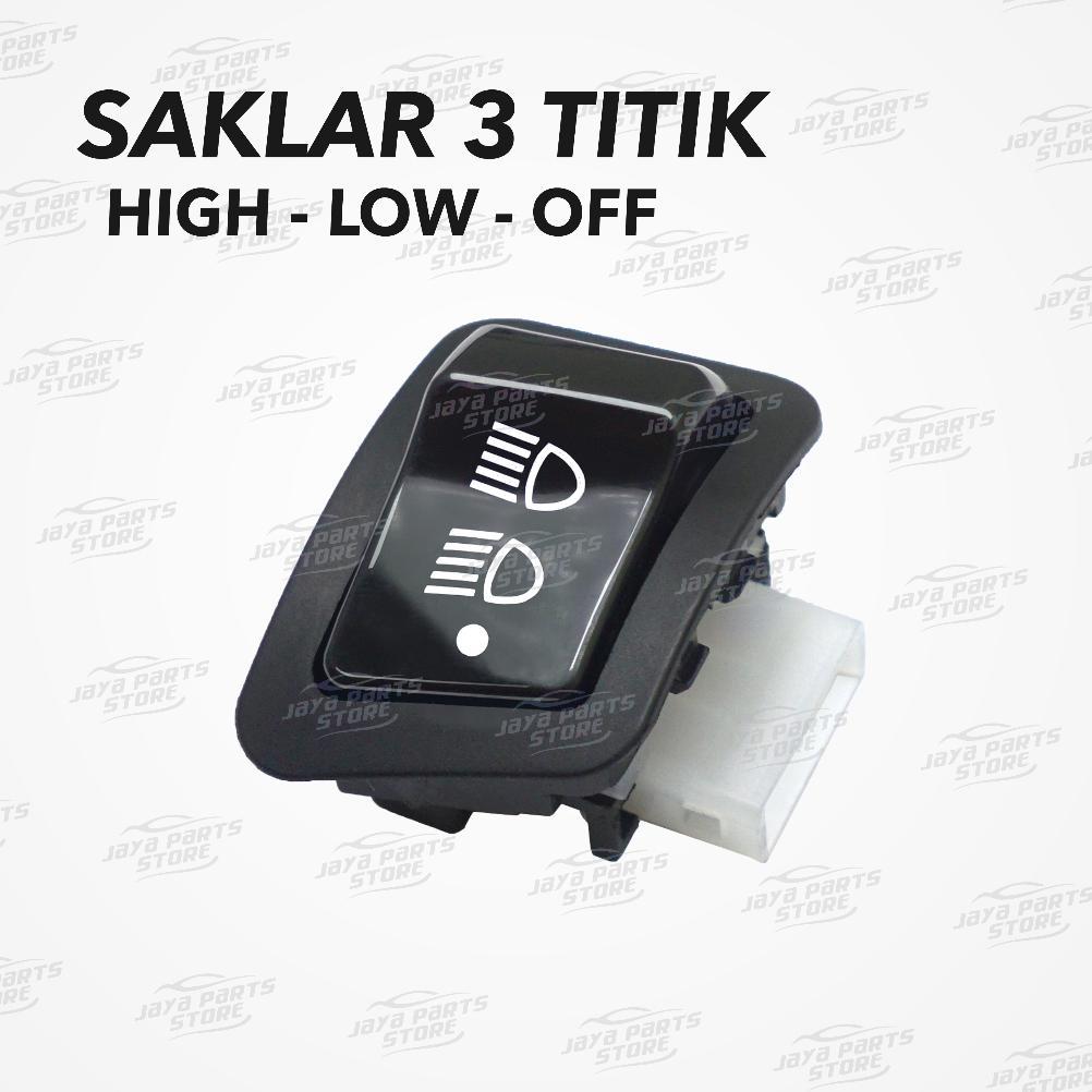 TERLENGKAP Saklar DIM Motor - 3 Titik - 3 Fungsi Mode Variasi - HIGH LOW OFF - Honda Beat Vario Scoo