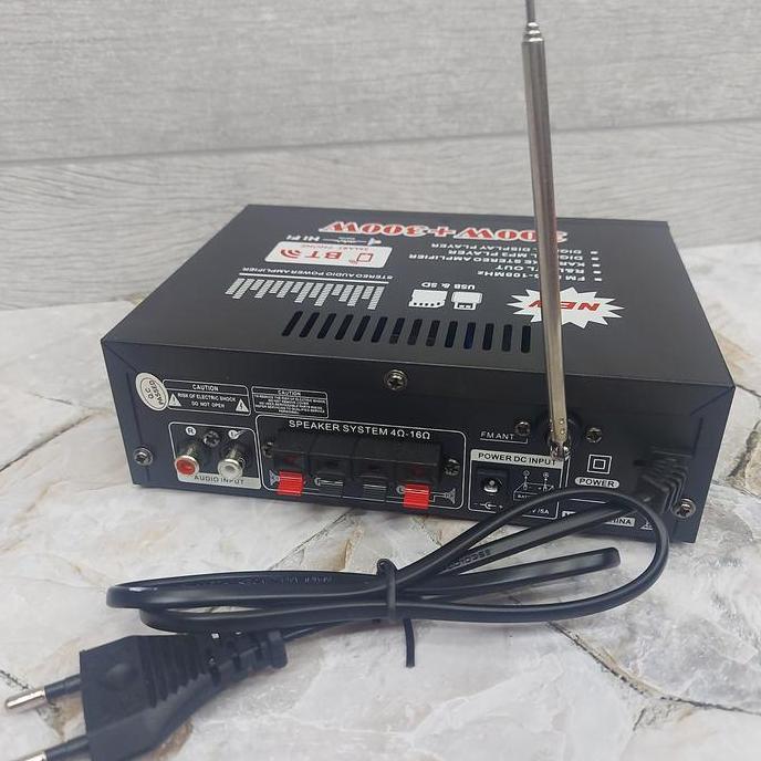 Rwd- Power Amplifier Fleco Bt-198A - Amplifier Karaoke Bluetooth Fleco