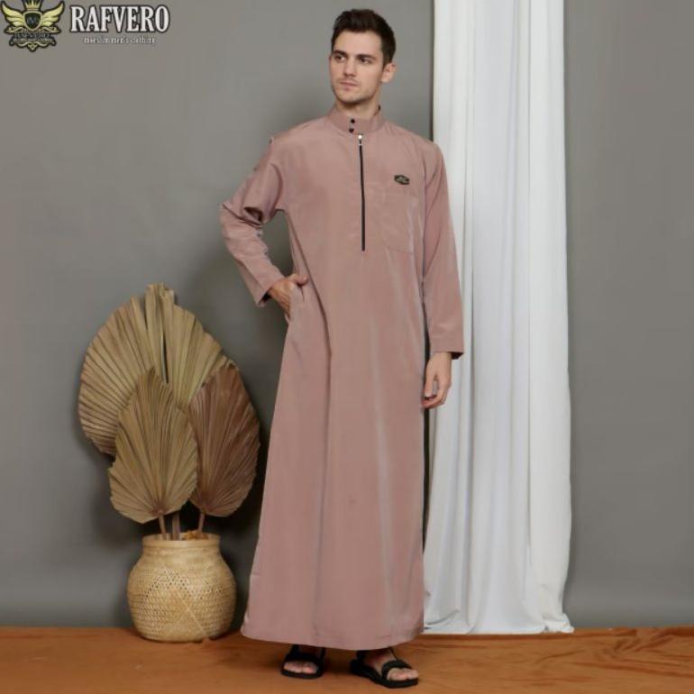 RECOMMENDED La-Tahzan Jubah Saudi Pria/Gamis Pakistan Terlaris/Jubah Muslim Pria Dewasa ELVANO