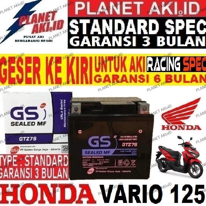 SOLVESSA AKI MOTOR HONDA VARIO 125 GTZ7S ACCU KERING MF ORIGINAL
