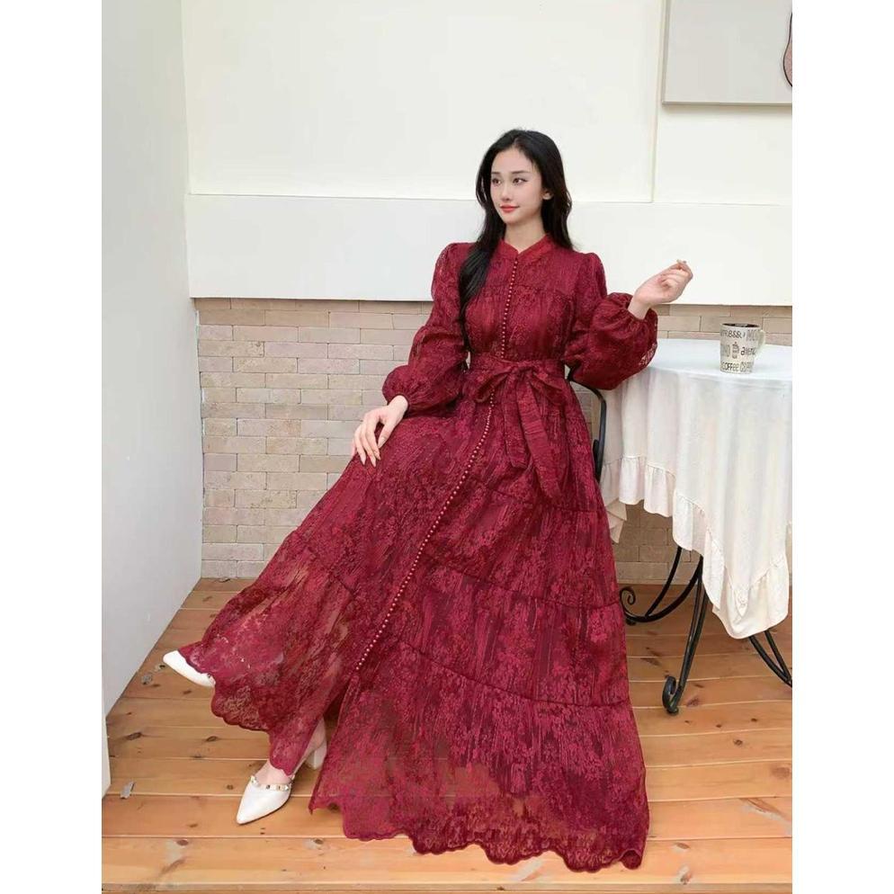 DISKON gamis kancing seribu bordir, gamis kev, gamis bangkok, gamis putih, white maxi, dress katun b