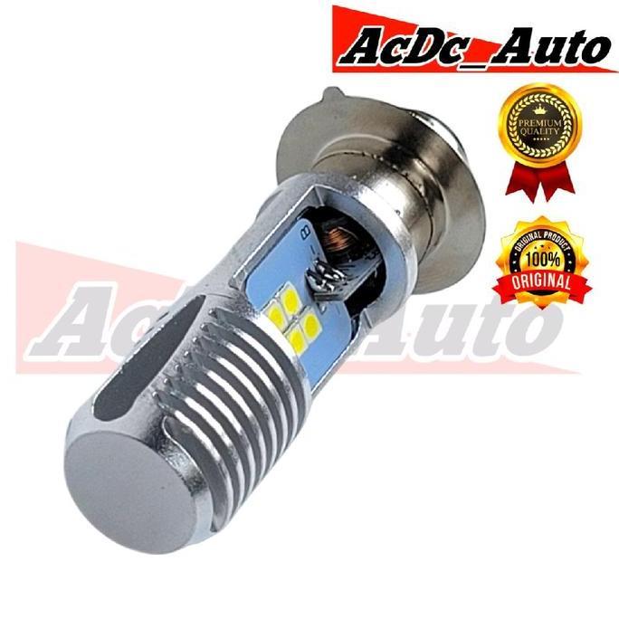 Promo Lampu Depan Motor Honda Supra X 125 Fi LED Putih Ac/Dc Pengganti Dop/Bohlam Standart WrT19 Dis