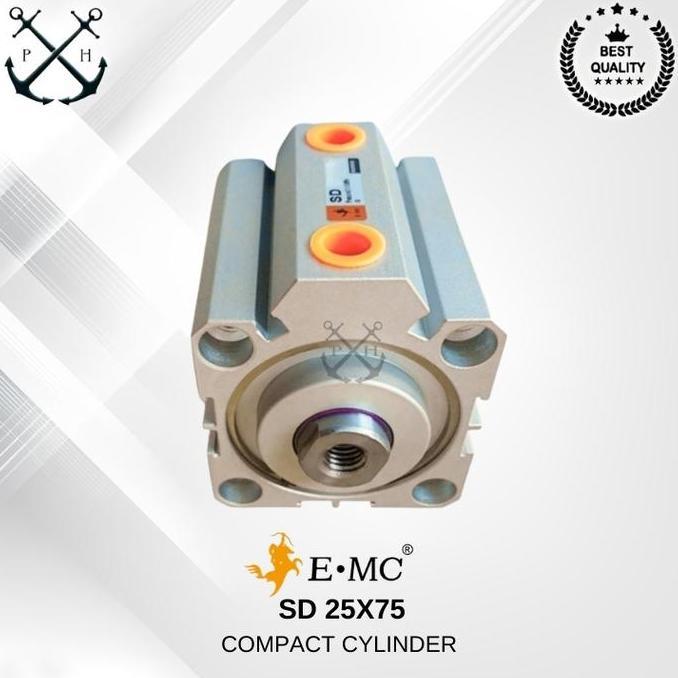Compact cylinder pneumatic EMC SD 25X75