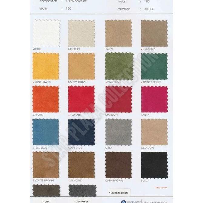 Kain Suede Regency - Italiano Suede Fiesta (Furniture, Sofa, Kursi)