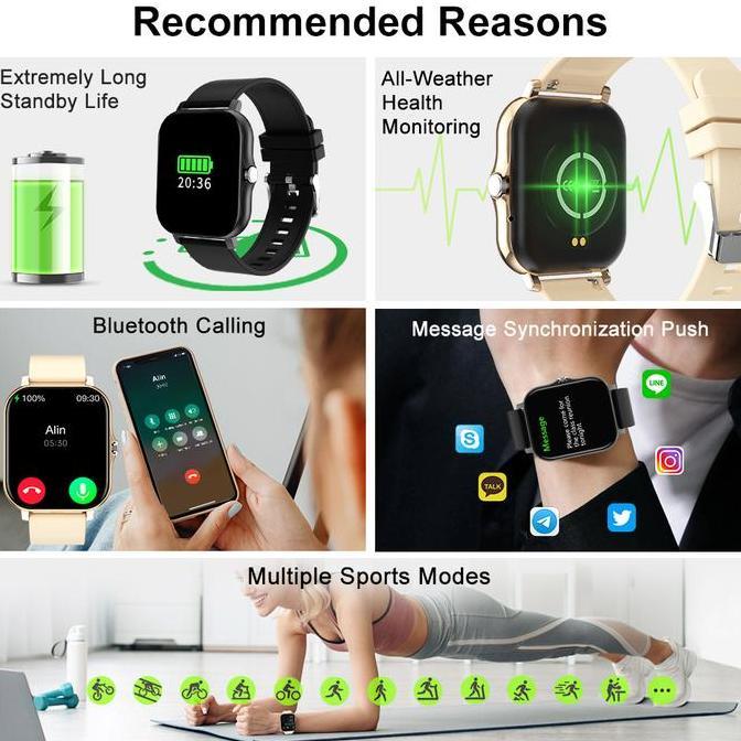 NEW BIDEN Y13 SMARTWATCH COLOR SCREEN MAGNETIC CHARGING FULL TOUCH FITNESS ORI