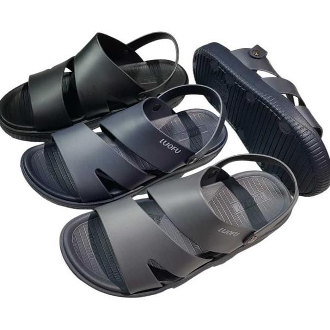 Luofu Sandal Selop Pria Import Silang Z Empuk E6235-PLS (D1)