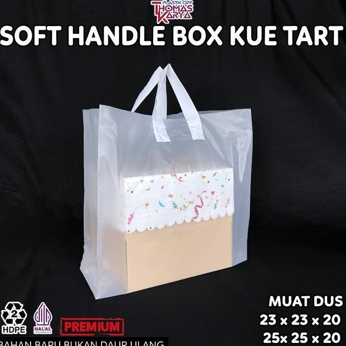 Kantong Plastik Softhandle 33x45 Packaging Box Kue Ulang Tahun 25x25