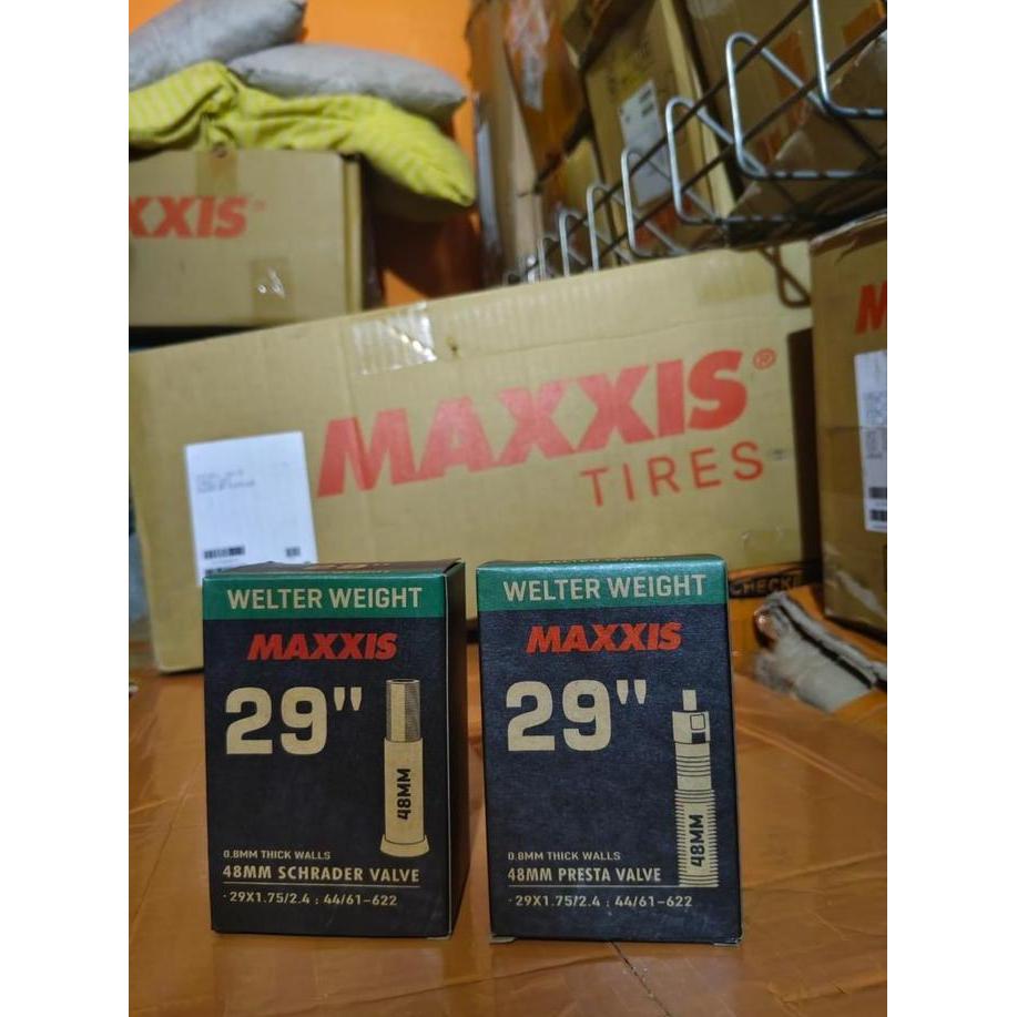 Ban Dalam Sepeda Maxxis 29 x 1.75/2.4 Schrader (SV) & 29 x 1.75/2.4 Presta (FV)