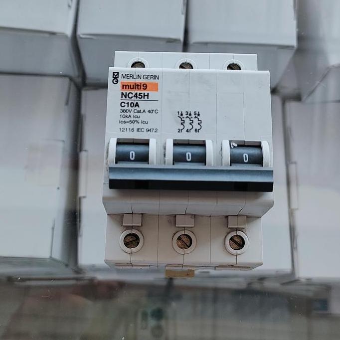 MCB MERLIN GERIN NC45H C10A 3P 380 10AMPER ORIGINAL