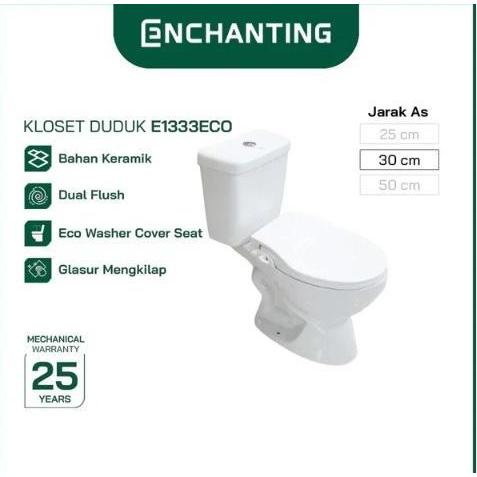 Toilet / Kloset Duduk Europe Enchanting E1333Eco