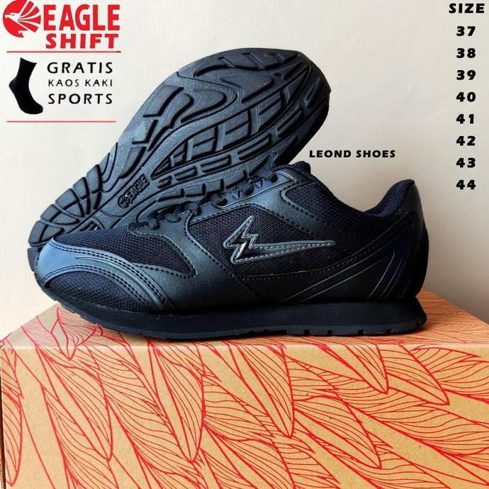 Sepatu Sekolah Merk Eagle Shift Original Sepatu Sekolah Laki Laki Perempuan Dewasa Casual Hitam Shoe