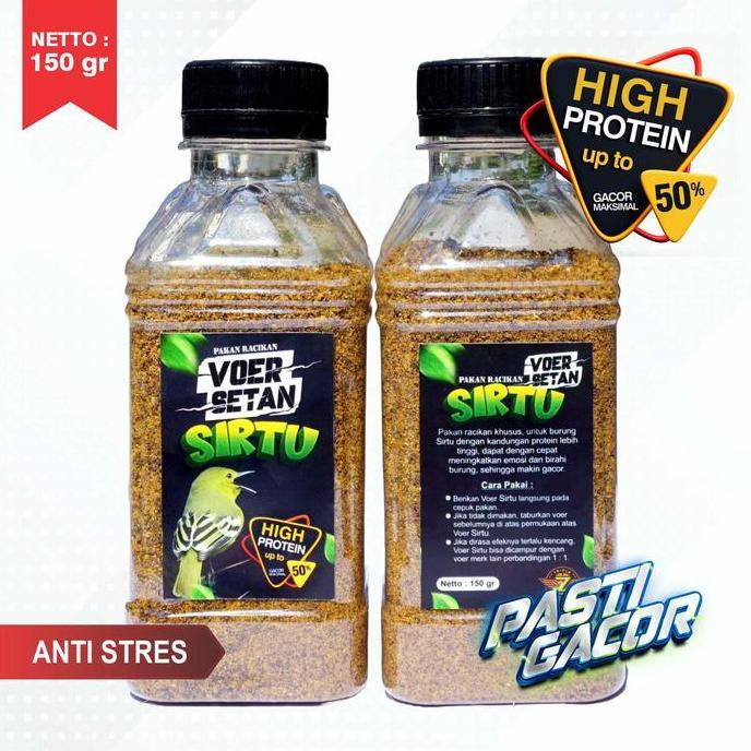 VOER SETAN SIRTU RACIKAN PAKAN BURUNG PENGACOR UNTUK SIRTU CIPOH CIPEUW