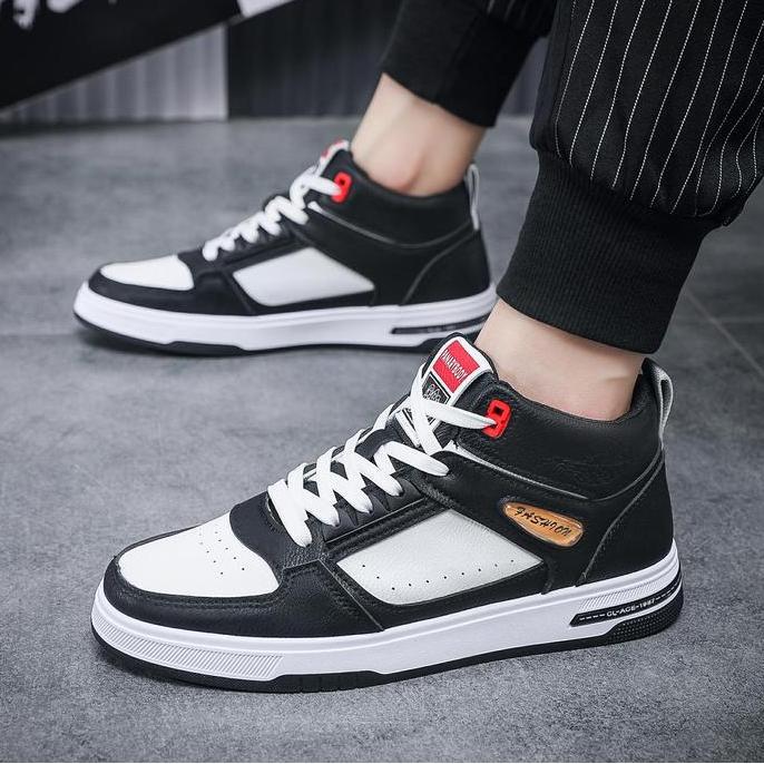 Sepatu Putih Pria Modis Fashion Sepatu Cowok Kekinian Import QN238