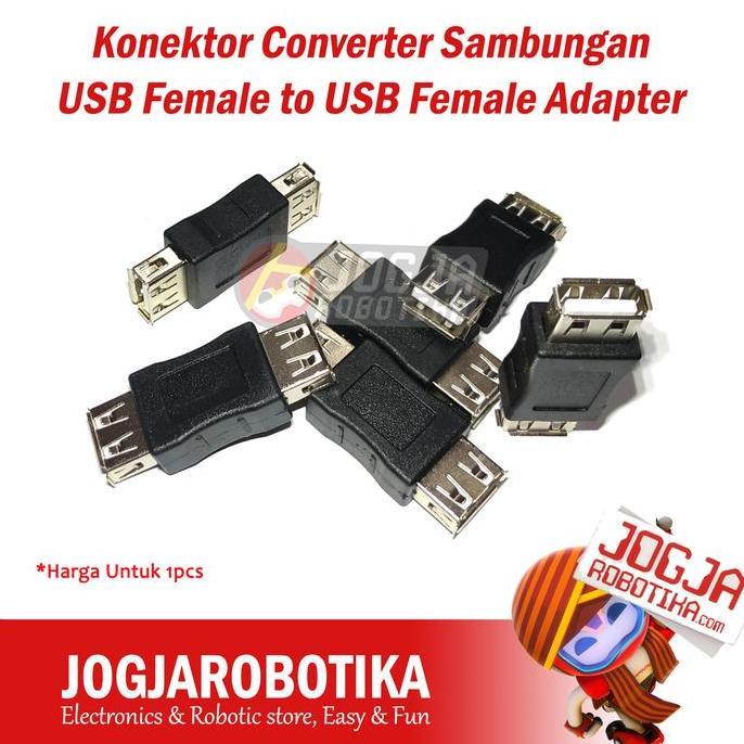 CORELA Konektor Converter Sambungan USB Female to USB Female Adapter