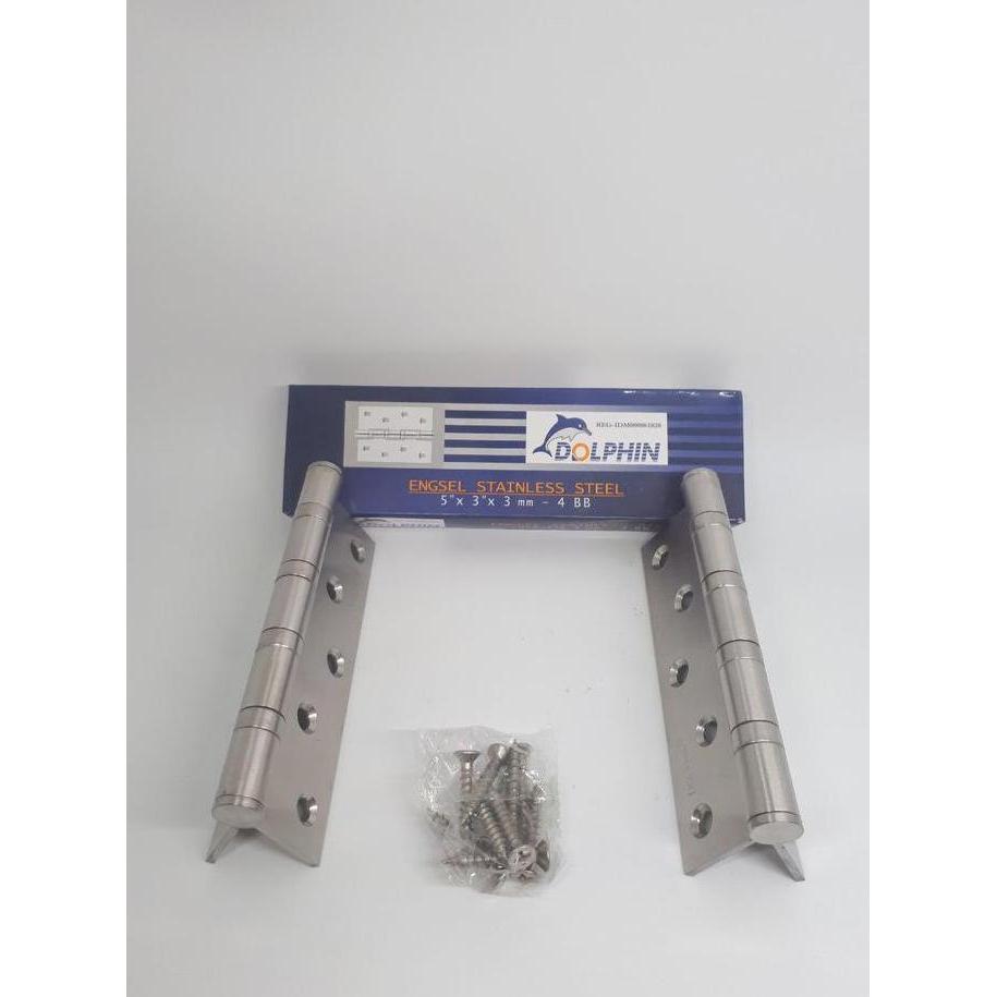 ENGSEL PINTU 5 INCH DOLPHIN STAINLESS SUS304
