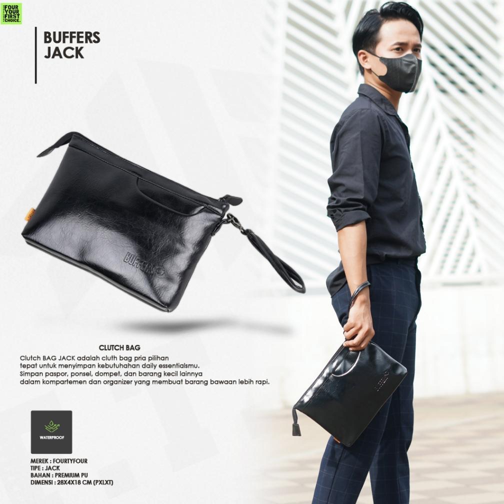 BIG PROMO BUFFERS Jack - Clutch Bag Pria Clutch Kulit Pria Tas Tangan Pria Tas Kulit