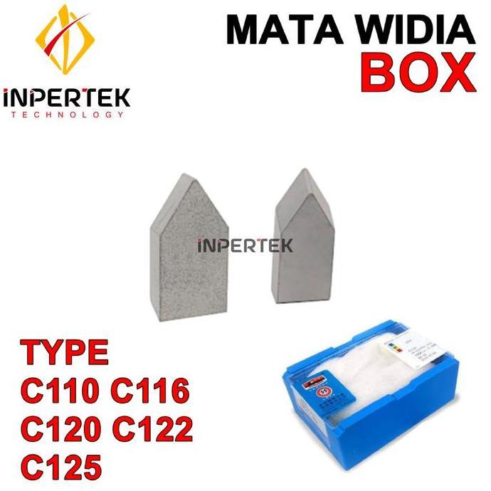 HERBONE Mata Widia C122 YG6 Pahat Bubut Tip C 122 YG 6 Cemented Carbide BOX