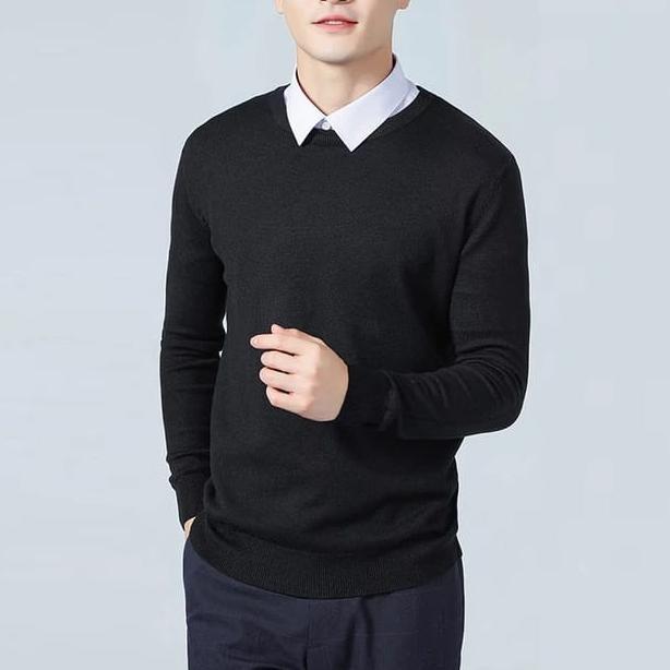 BIG SALE KAOS sweater rajut oblong pria/KREM/sweter pria#sweter pria&wanita#rajut pria